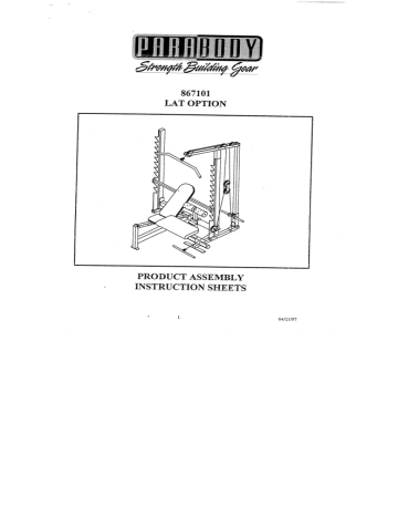 ParaBody 867101 Home Gym User Manual | Manualzz