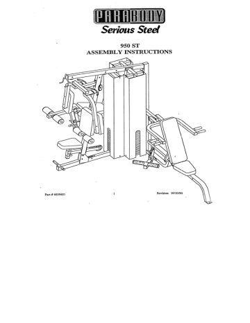 ParaBody 950 st Home Gym User Manual | Manualzz