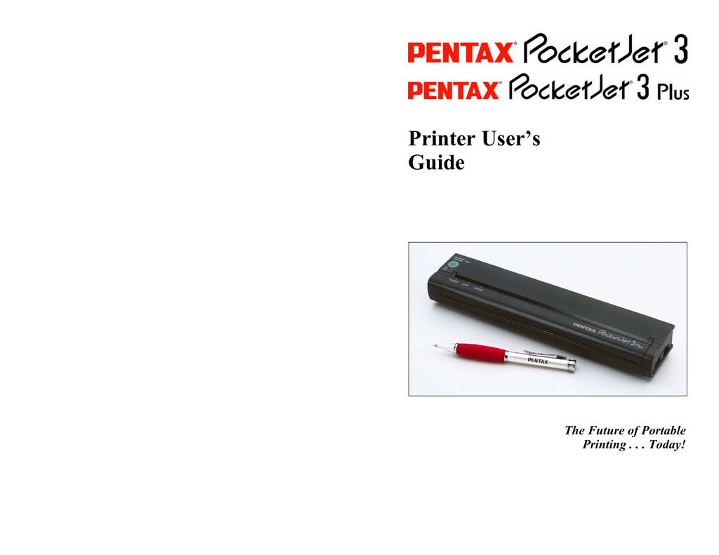 printer kit. Pentax PocketJet 
