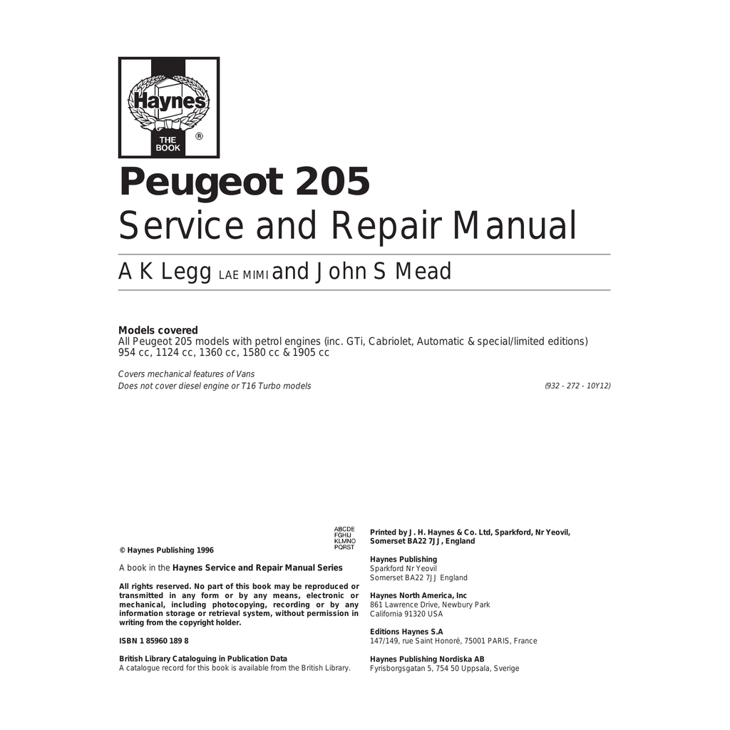 New reproduction PEUGEOT 205 GT i/CTI pare boue badges