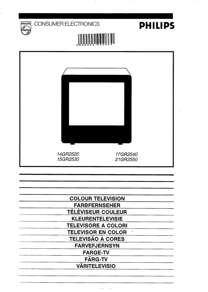 Philips 14AA3322 Flat Panel Television User Manual | Manualzz