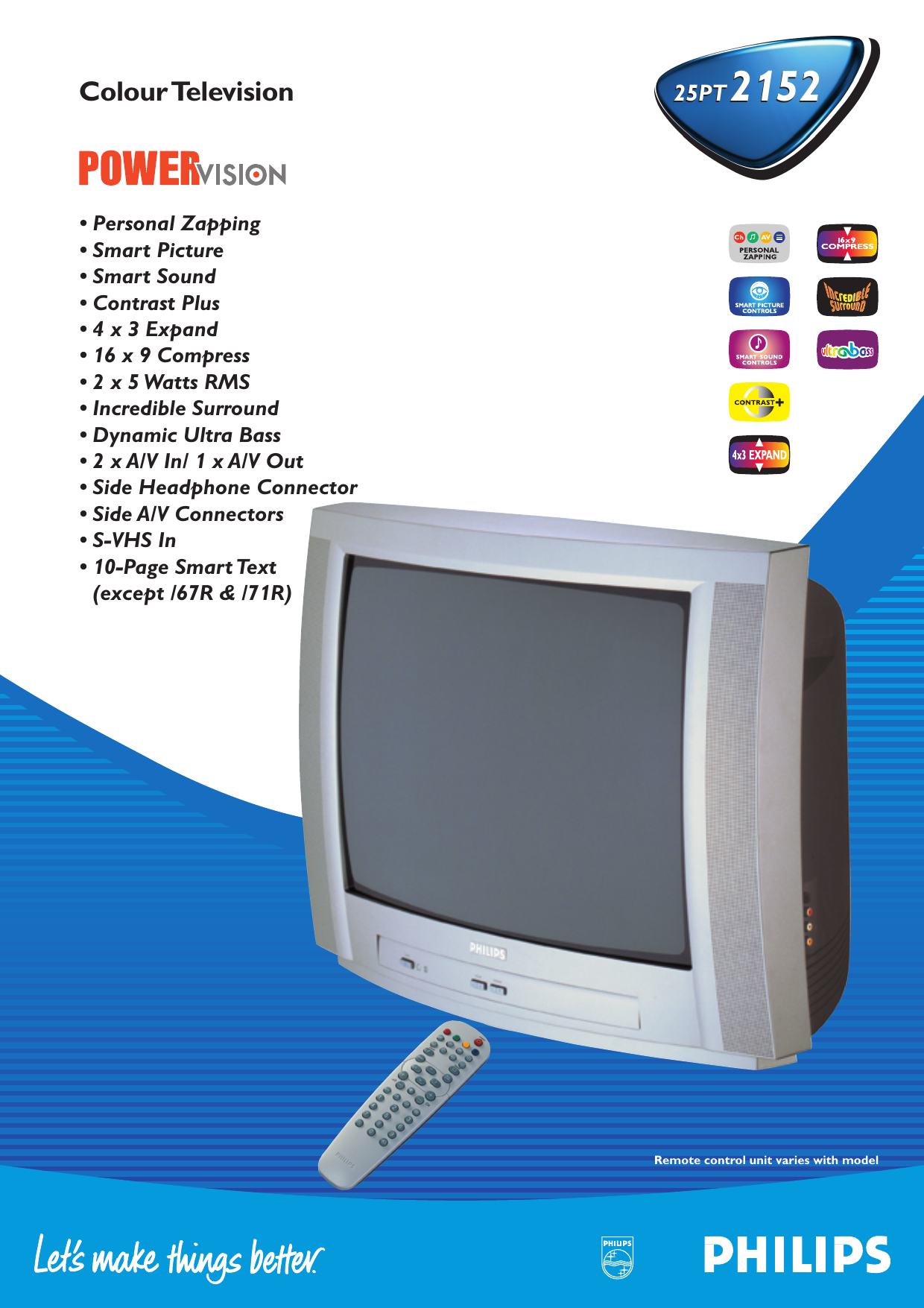 Philips 25pt 2152 User Manual Manualzz