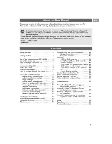 Philips 42PF9641D/10 User manual | Manualzz