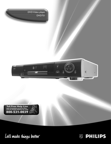 Philips DVD751 DVD Player User Manual | Manualzz