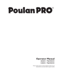 PoulanPRO ride-on mower 460ZX 966550201, 540ZX 966550301 Operator Manual