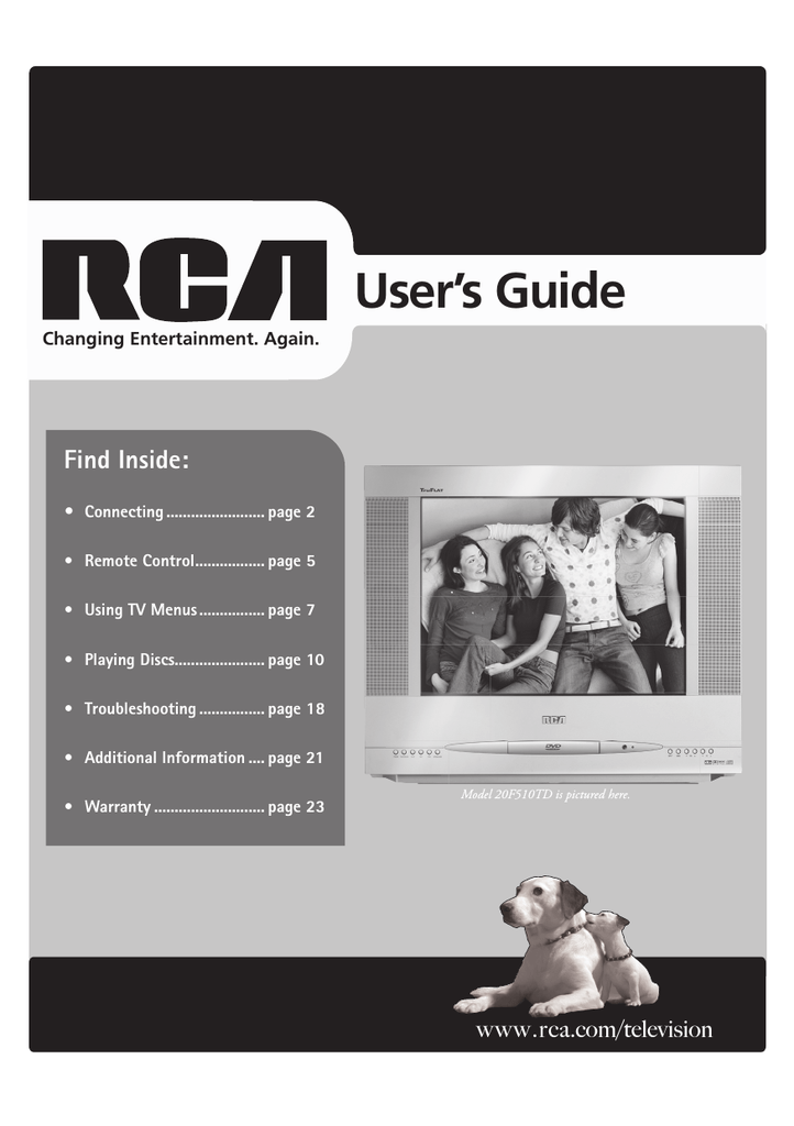 Rca f510td Tv Dvd Combo User Manual Manualzz Rca f510td Tv Dvd Combo User Manual Manualzz