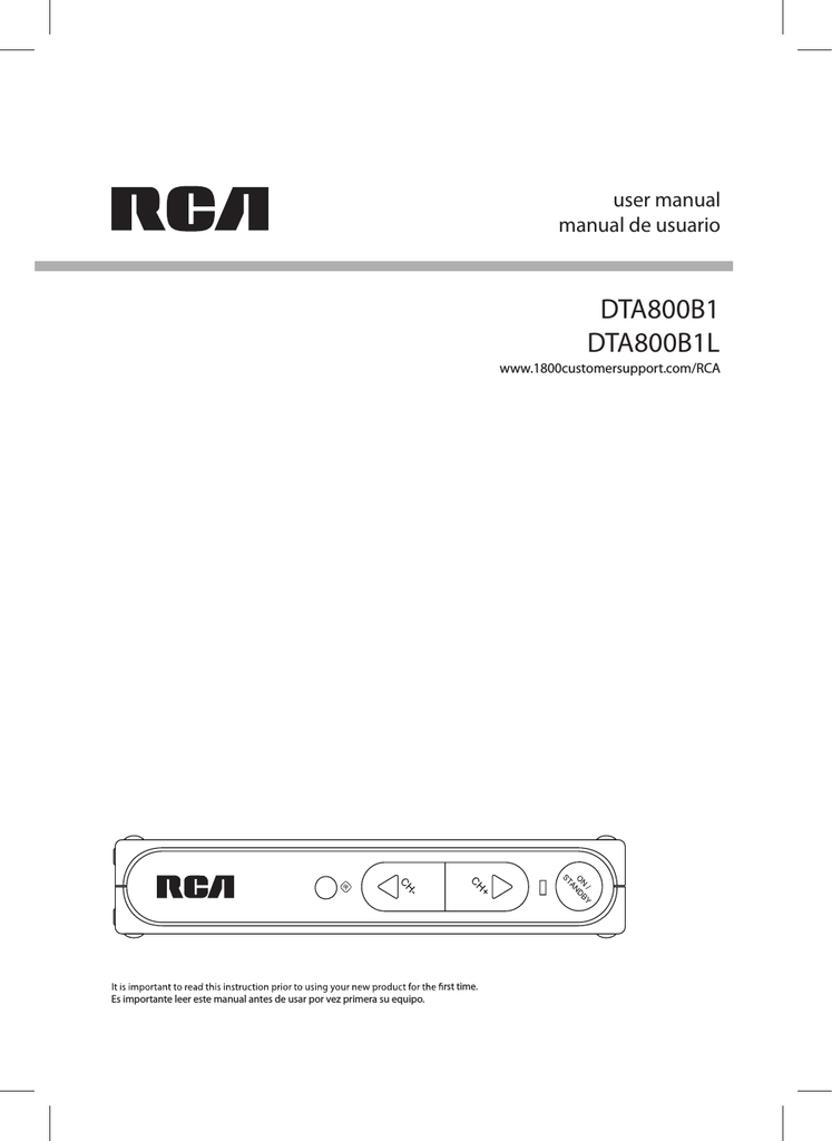 Decodificador RCA Digital Dta800B1