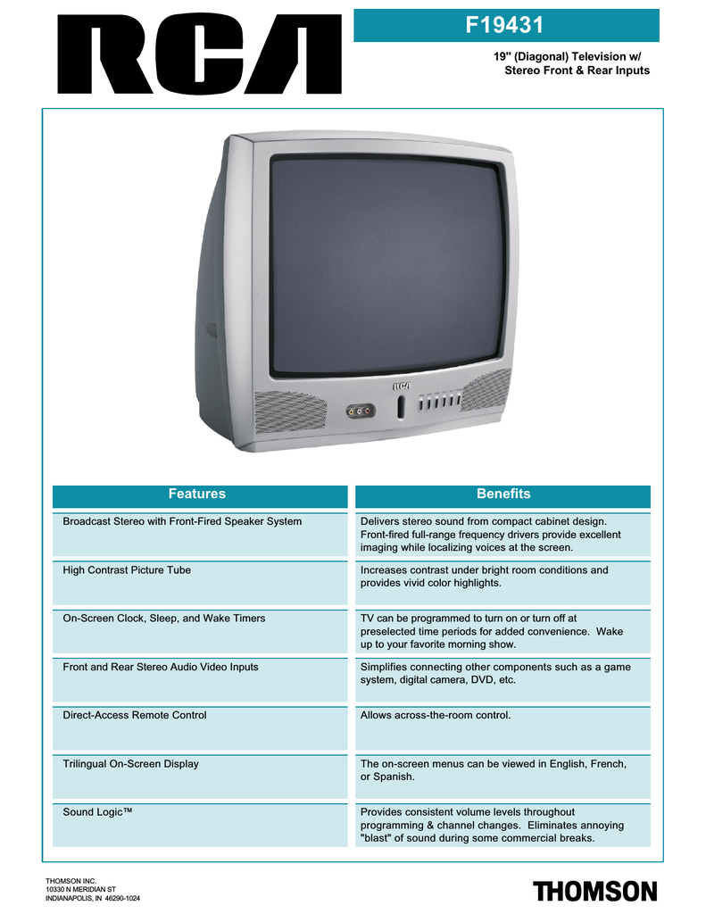 Rca 20f512t Guide Ebook - 