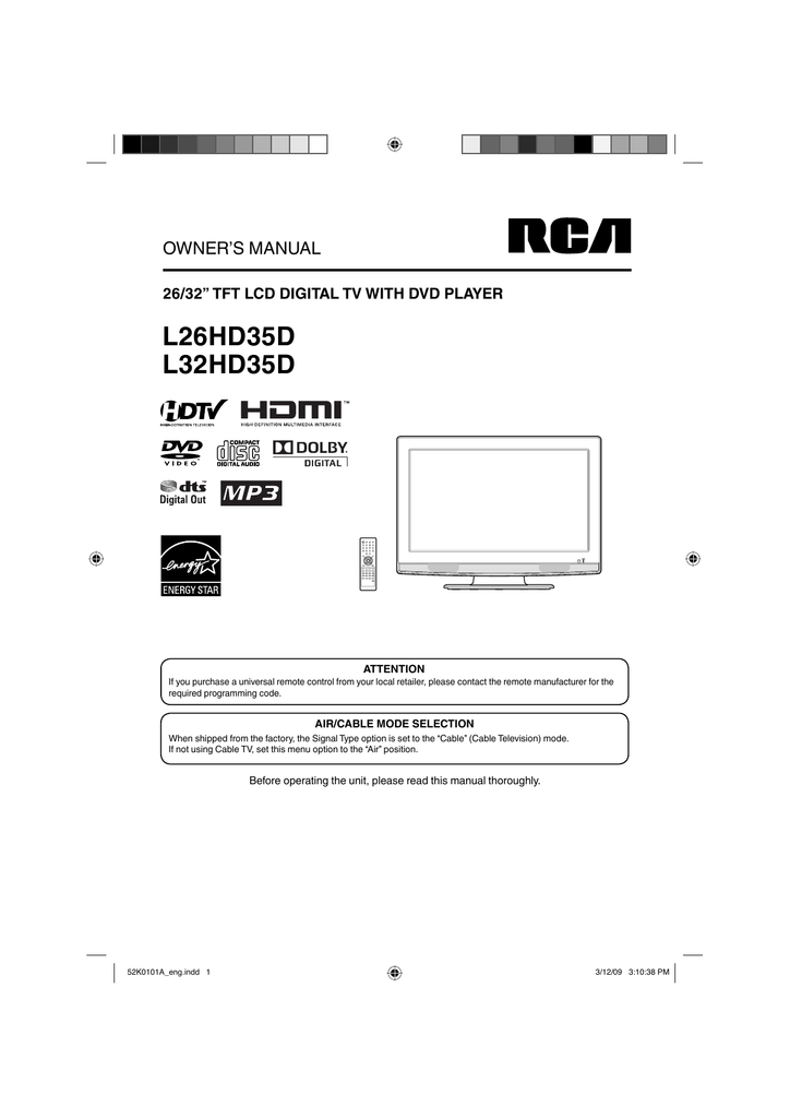 Rca Tv Owners Manual Download