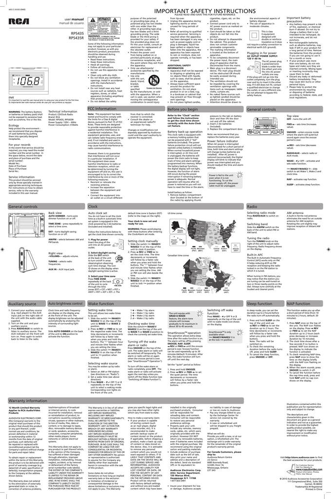 Rca Rp5435 Clock User Manual Manualzz - Rca Projection Alarm Clock Manual Rca Rp5435 Clock User Manual Manualzz - Rca Projection Alarm Clock Manual