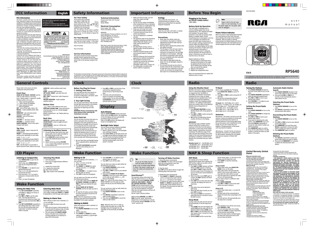 Rca Clock Radio Cd Player Manual at Domingo Foley blog