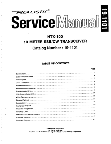Realistic Htx 100 User Manual Manualzz