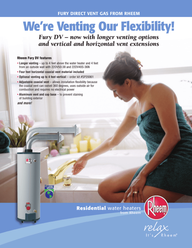 rheem power vent water heater service manual