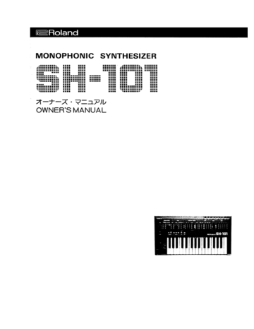 Roland Sh 101 Electronic Keyboard User Manual Manualzz Roland Sh 101 Electronic Keyboard User Manual Manualzz