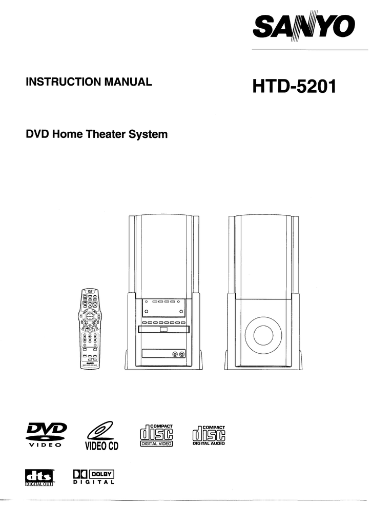 Sanyo Htd 51 Dvd Player User Manual Manualzz
