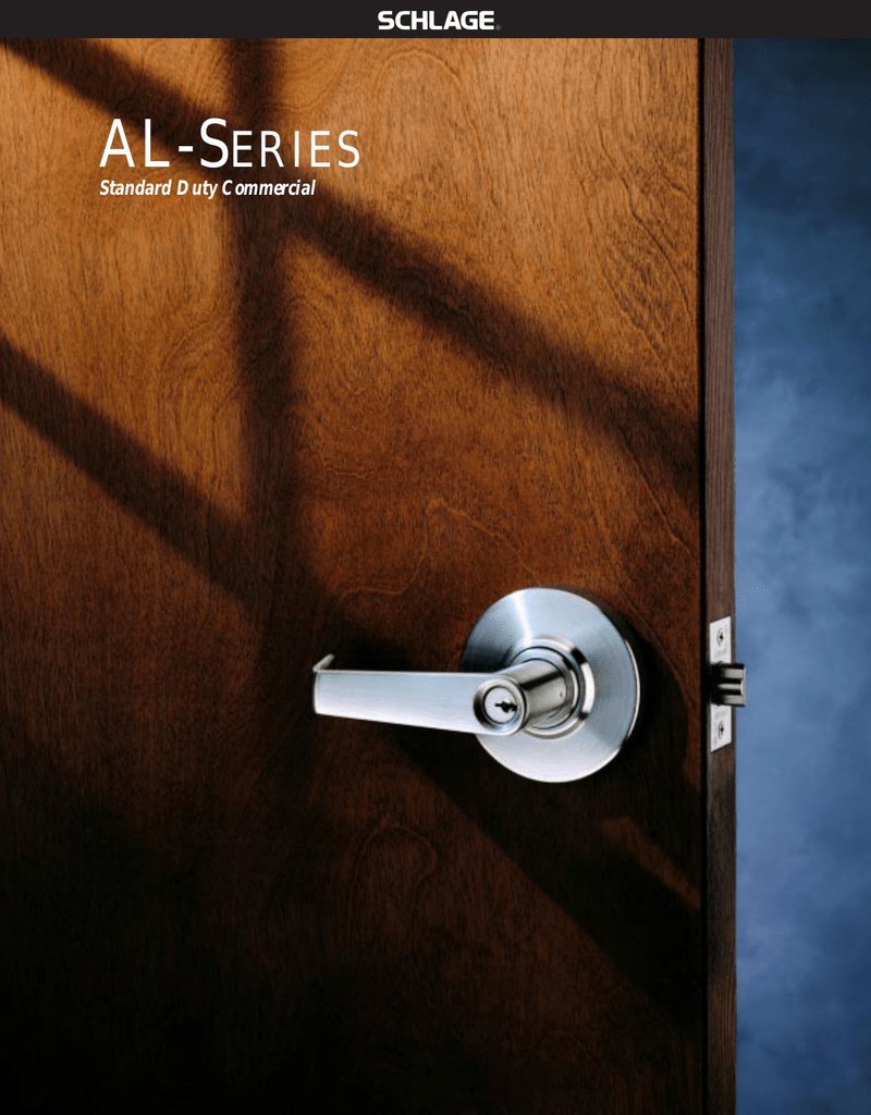 Schlage AL53PD JUP 626 C123 Keyway Series AL Grade 2 Cylindrical Lock C123 Keyway Jupiter Design Satin Chrome Finish Entrance Function