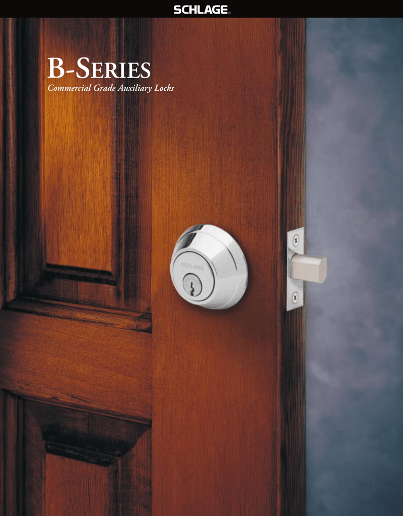 Schlage B-Series Door User Manual | Manualzz