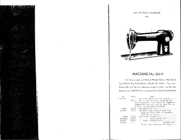 Singer 241 11 User Manual Manualzz