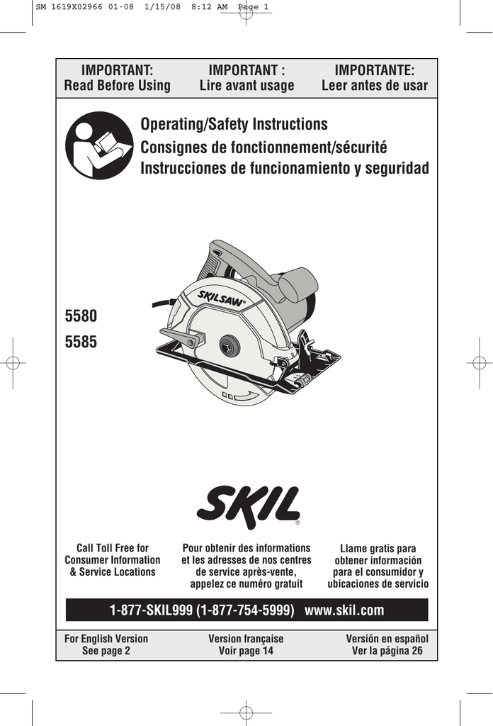 Skil Bandsaw Manual