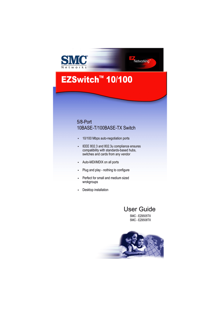 SMC Networks 10/100 Switch User Manual Manualzz
