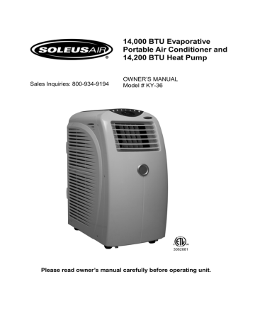 MAINTENANCE. Soleus Air 14, KY-36, 000 