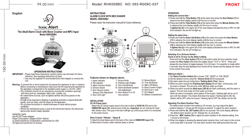 Инструкция sonic. SBS-550. Sonic Alert инструкция. Будильник VIB Buzz. Clock Alert 2.