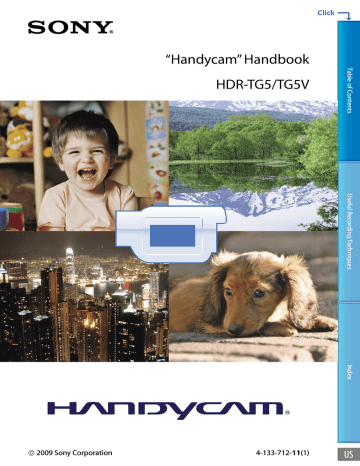 Sony HDR-TG5V Digital Camera User Manual | Manualzz
