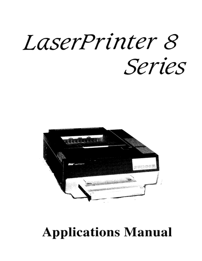 Star Micronics 8 Series Printer User Manual | Manualzz