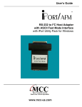 RS-232 to I2C adapter iPort AFM User's Guide