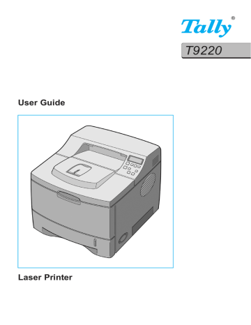 Tally Genicom T9220 Printer User guide | Manualzz