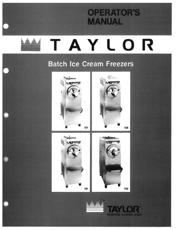 Taylor 794 Ice Cream Machine Guide