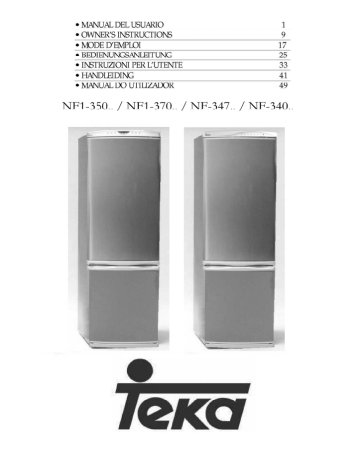Teka Nf1 350 Refrigerator User Manual Manualzz
