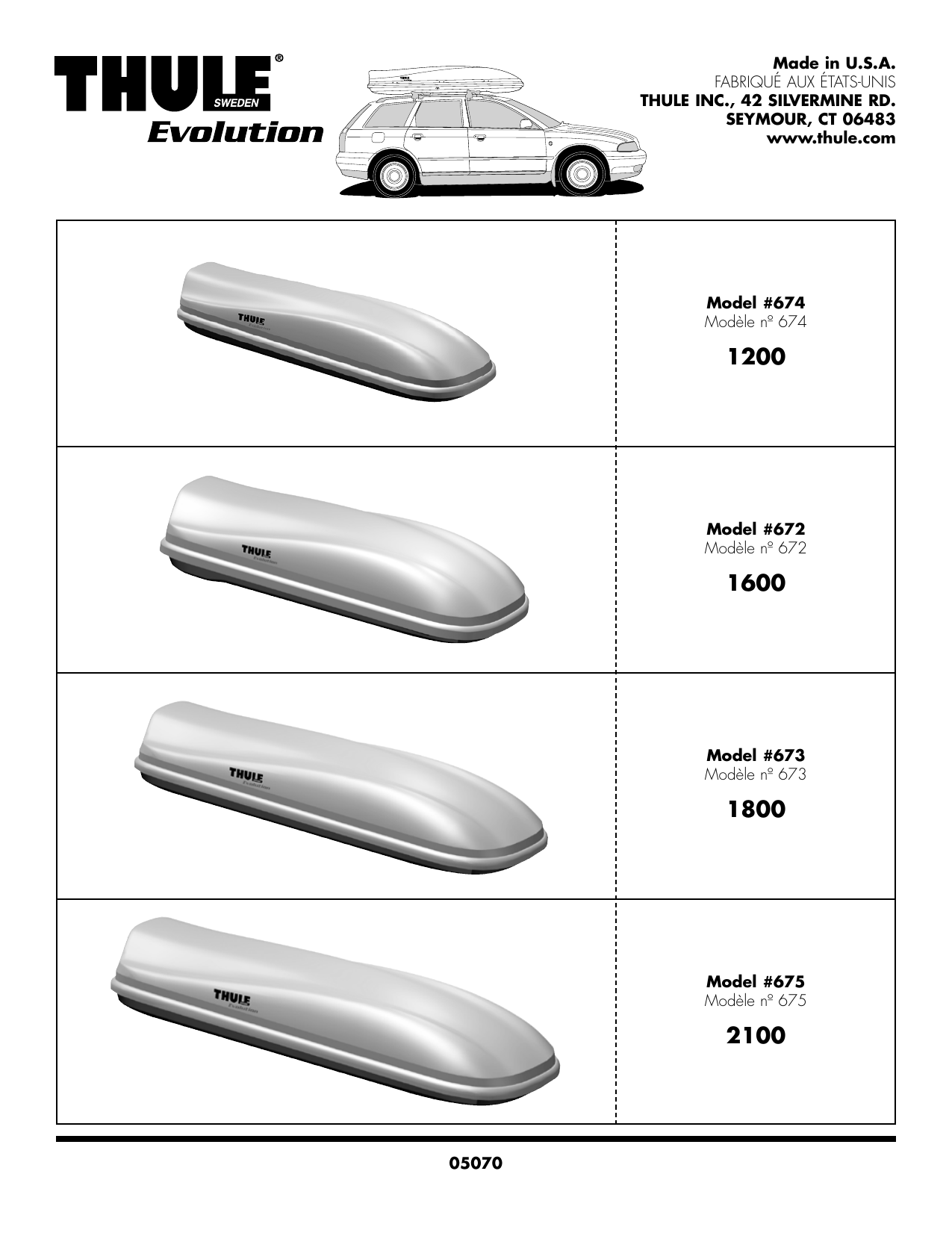 Thule 672 Automobile Accessories User Manual Manualzz