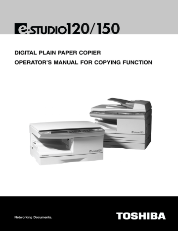 Toshiba 120/150 All in One Printer User Manual | Manualzz