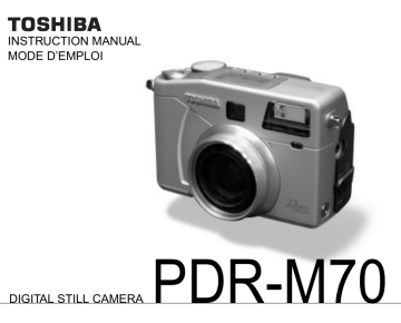 Toshiba PDR-M70 Digital Camera User Manual | Manualzz