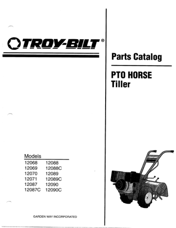 Troy-Bilt 12001 Tiller User Manual | Manualzz