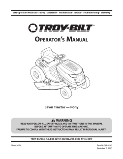 Troy Bilt 13AN77KG011 Parts Manual User manual manualzz