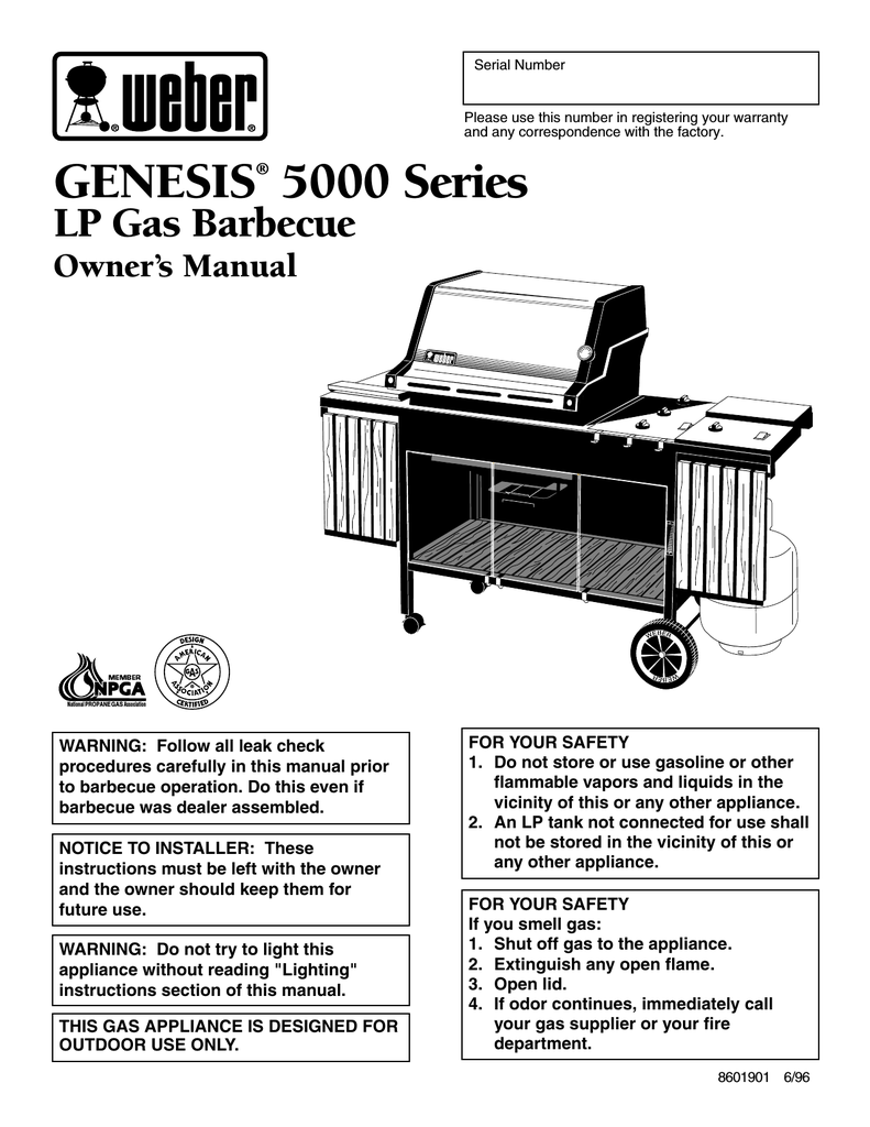 er Genesis 5000 LP Owner's manual Manualzz