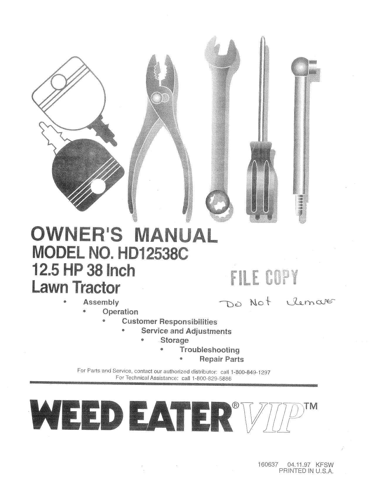 Weed Eater 160637 Lawn Mower User Manual Manualzz