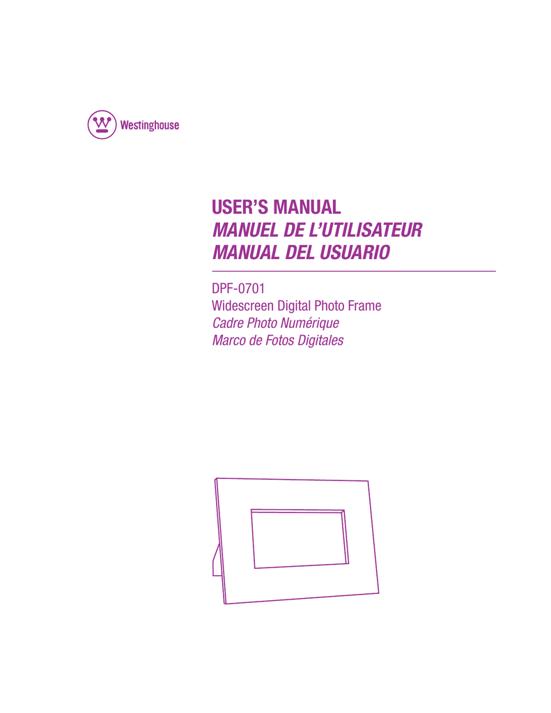 Bsimb Digital Photo Frame Users Manual