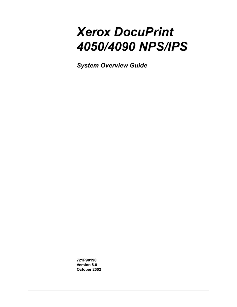 XEROX PRINTER DOCUPRINT 4050 WINDOWS XP DRIVER