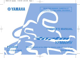 Yamaha 5TH-28199-15 Offroad Vehicle Owner`s manual