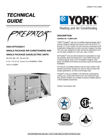York 102 Air Conditioner User Manual | Manualzz