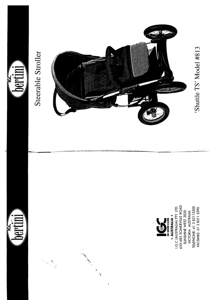 bertini shuttle stroller