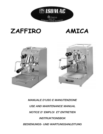 ISOMAC ZAFFIRO Owner's manual | Manualzz