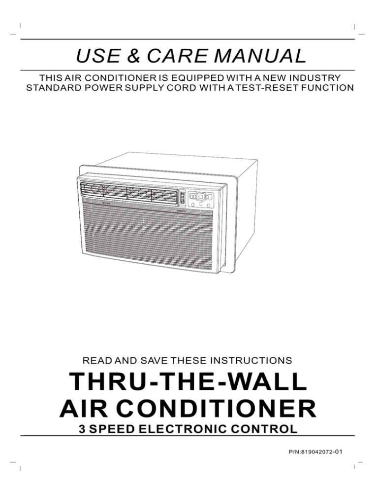 Frigidaire Fah105p2t Air Conditioner Manualzz