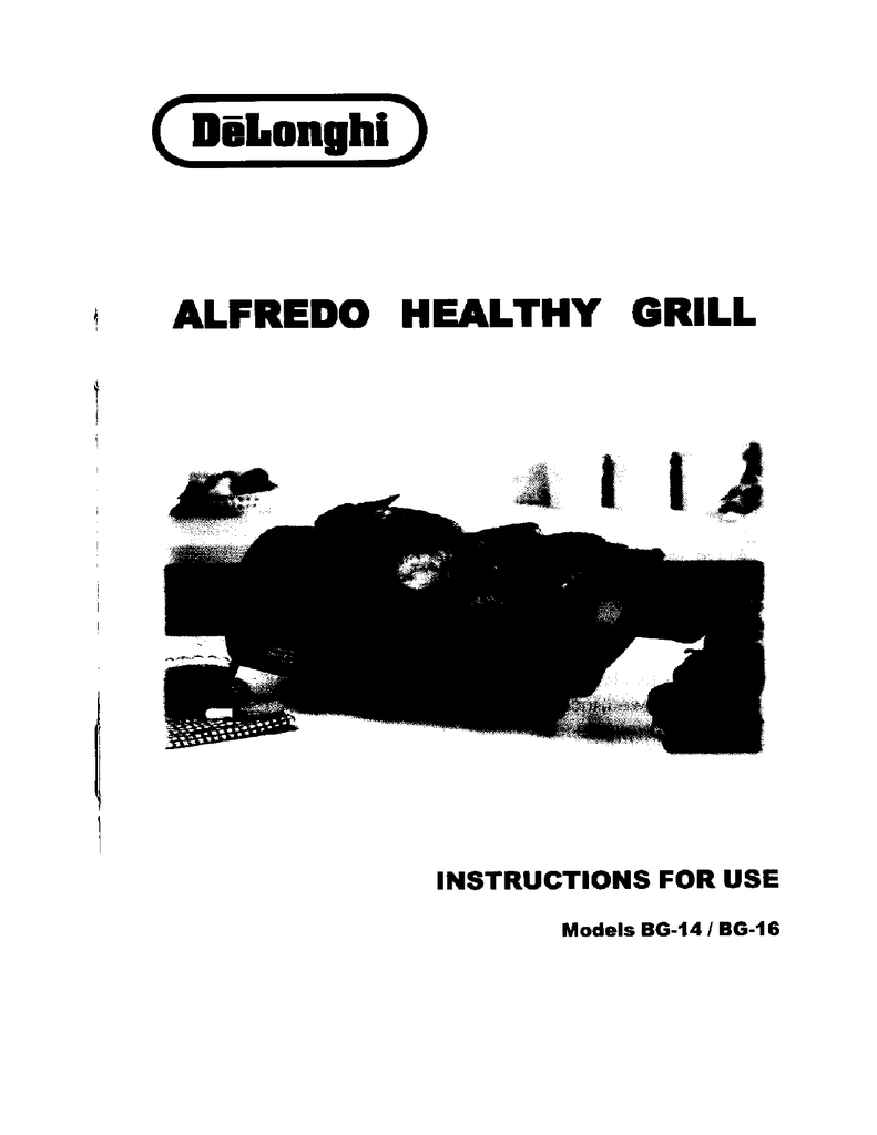 DeLonghi Alfredo Healthy Grill Large 14 X 11 Cooking Surface