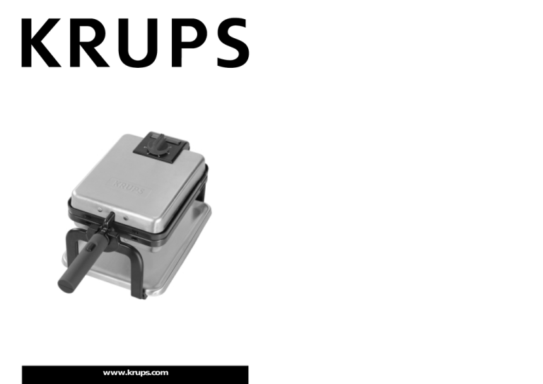 Krups FDD91275 Expert Belgian Waffle Maker Manualzz