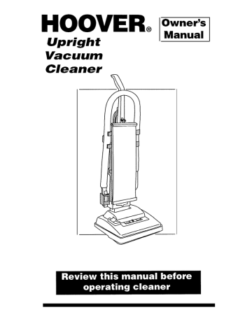 Hoover Soft Light Supreme U4262 | Manualzz