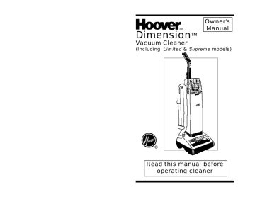 Hoover U5227 930 Elite Upright Vacuum